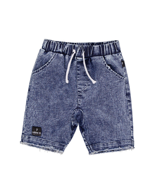 Radicool Acid Wash Blue Denim Short