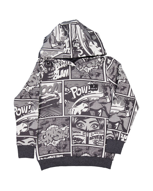 Radicool Comic Hood Charcoal & Grey