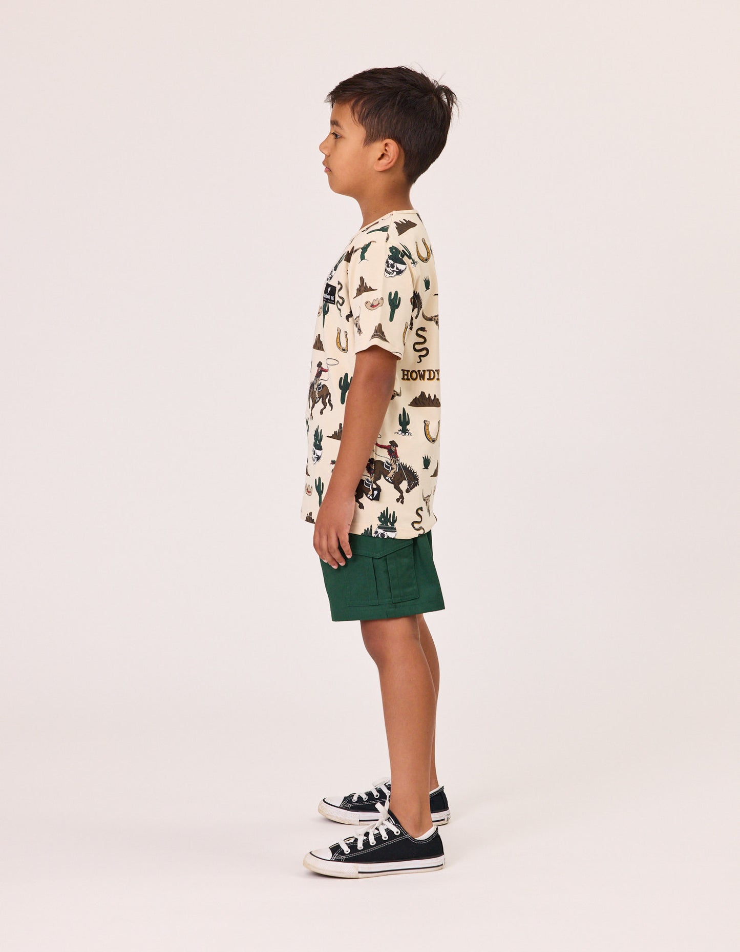 Radicool Kids Skater Cargo Short in Green