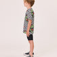 Radicool Kids T-Rex Twisted Chequer Short Sleeve Tee