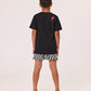Radicool Kids T-Rex Twisted Chequer Boardies