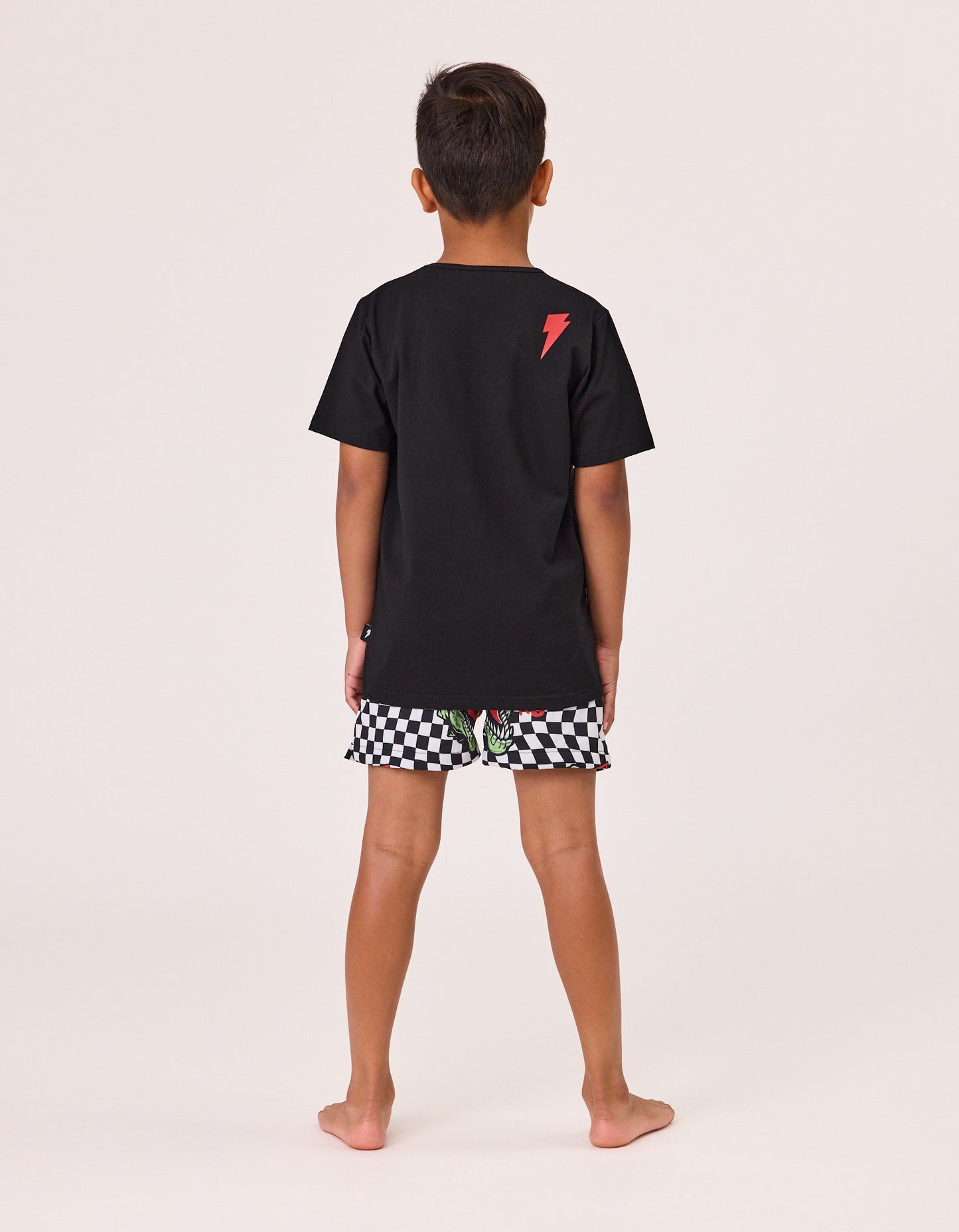 Radicool Kids T-Rex Twisted Chequer Boardies