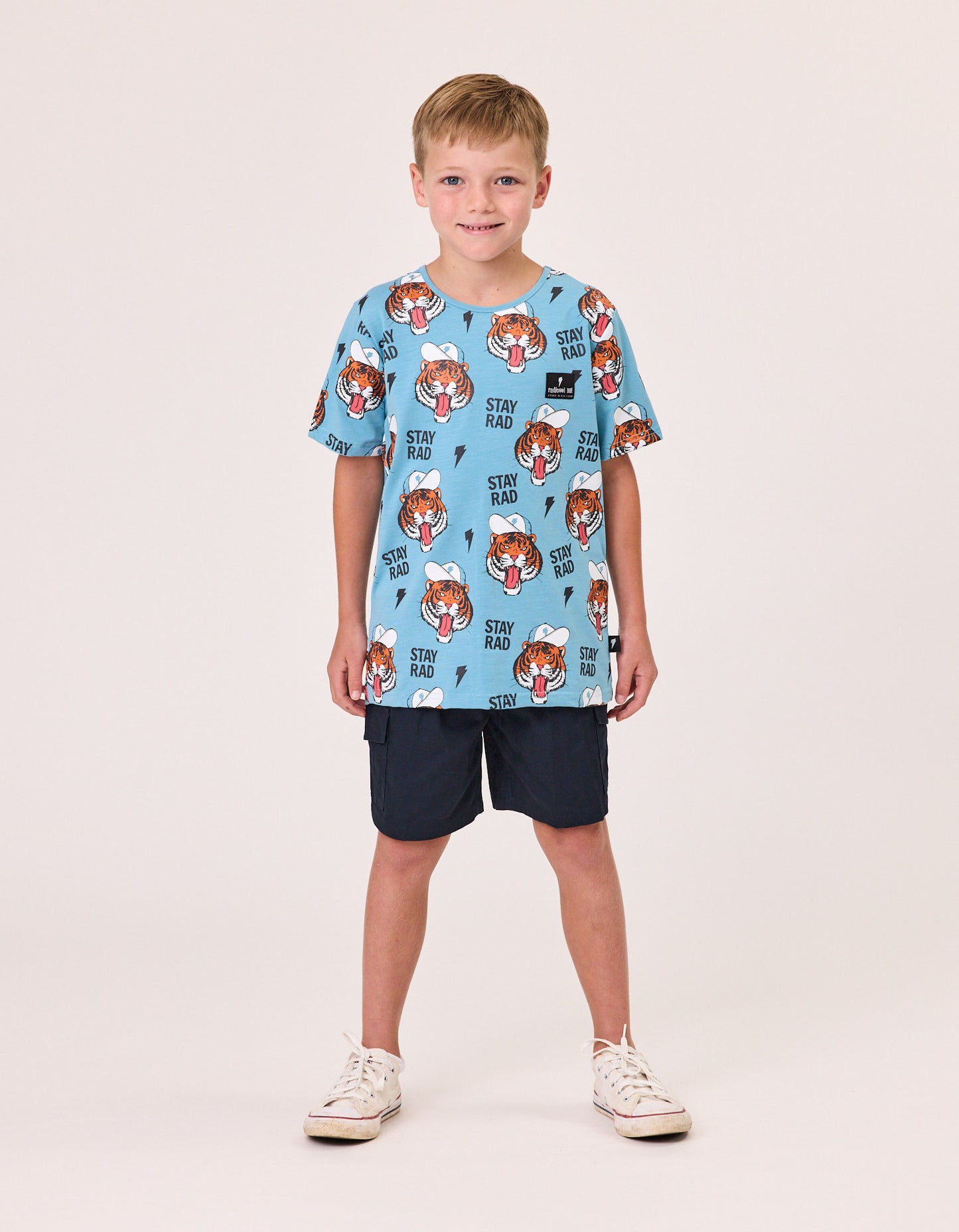 Radicool Kids Stay RAD Tigers Short Sleeve Tee