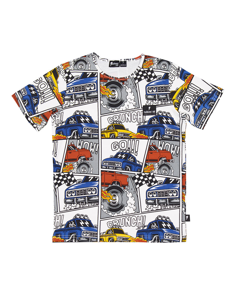Radicool Kids Monster Trucks Short Sleeve Tee