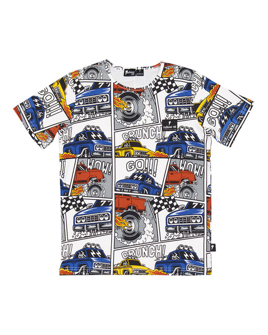Radicool Kids Monster Trucks Short Sleeve Tee