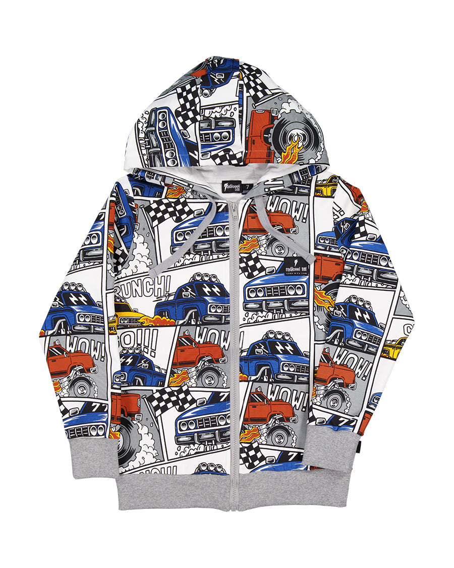 Radicool Kids Monster Trucks Zip Hood