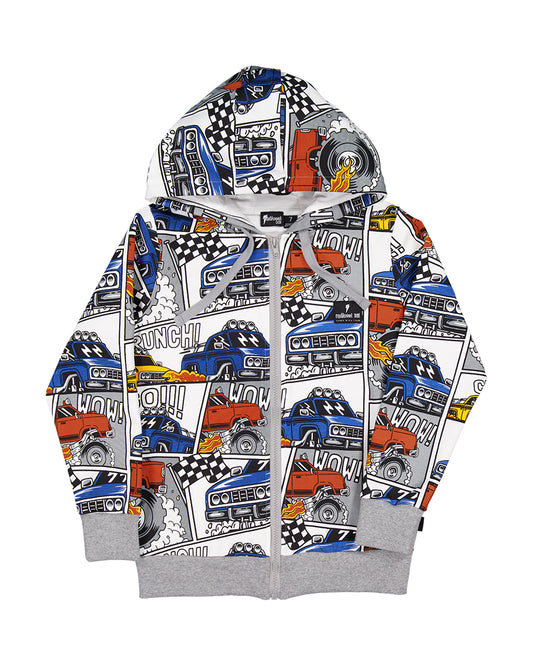 Radicool Kids Monster Trucks Zip Hood