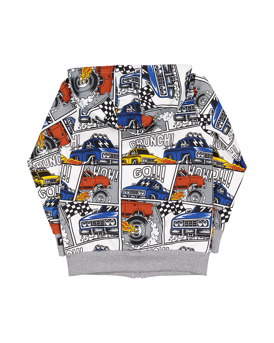 Radicool Kids Monster Trucks Zip Hood