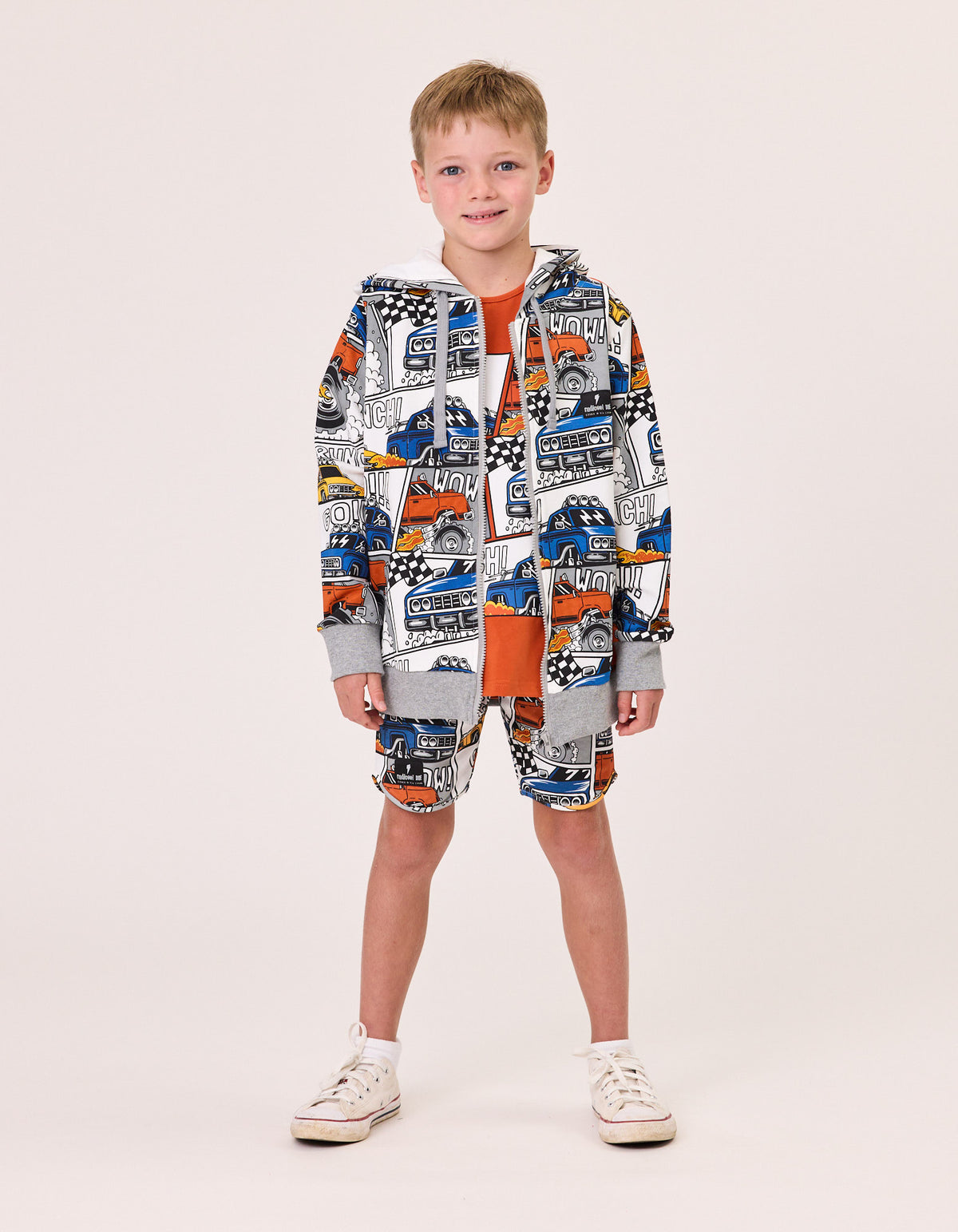 Radicool Kids Monster Trucks Zip Hood