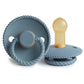 Frigg Rope Natural Rubber Pacifiers Stone Blue