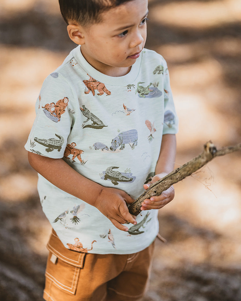 Minihaha Tee The Waterhole Print