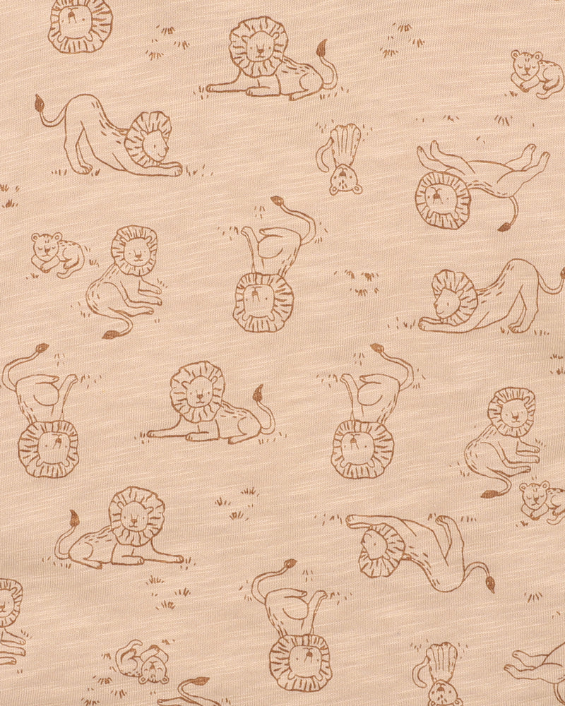 Minihaha Romper Lion Print