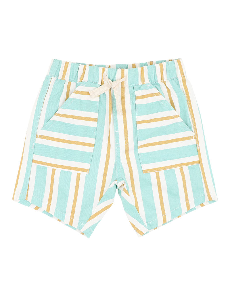 Minihaha Surfs Up Stripe Boys Shorts