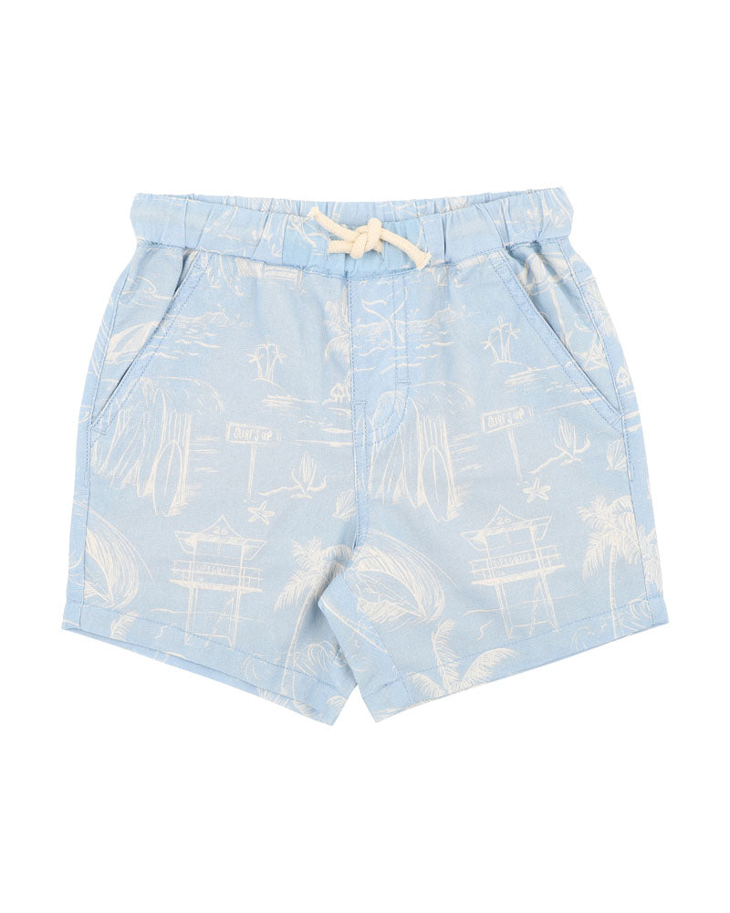 Minihaha Surfs Up Linework Boys Shorts