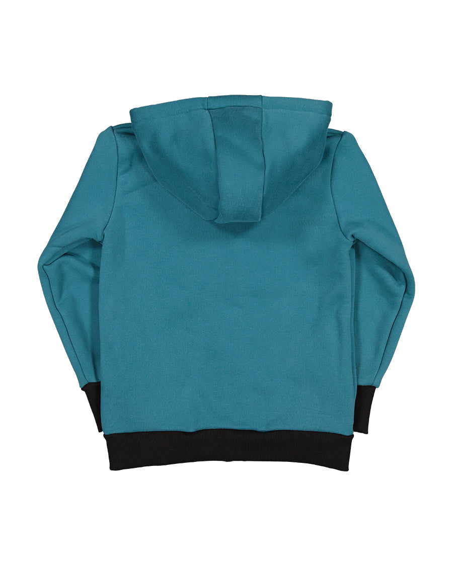 Radicool Tribe Zip Hood Teal Green