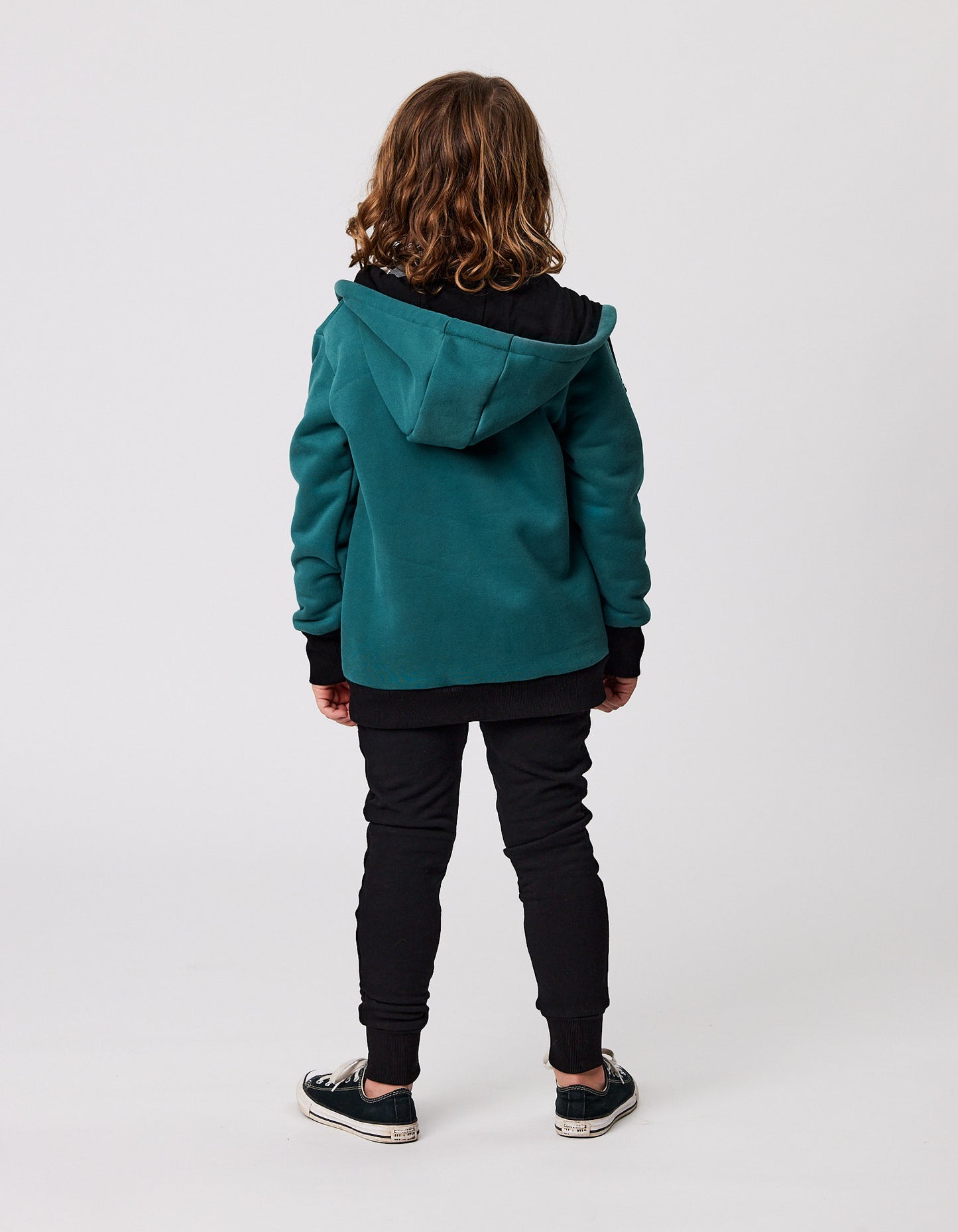 Radicool Tribe Zip Hood Teal Green