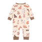 Minihaha Cool Dogs Print Henley Romper
