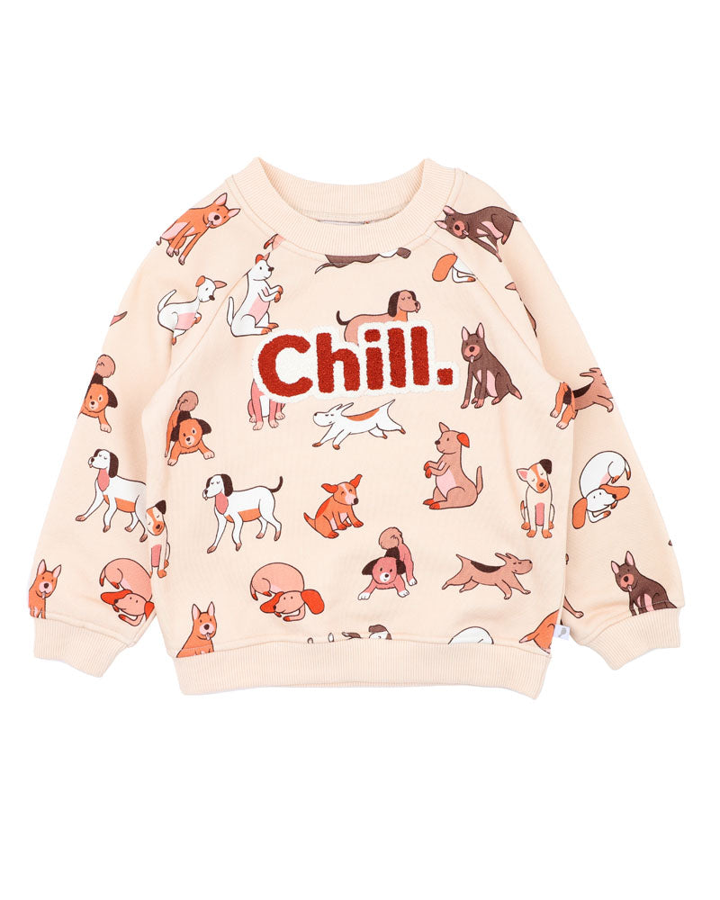 Minihaha Cool Dogs Print Sweatshirt