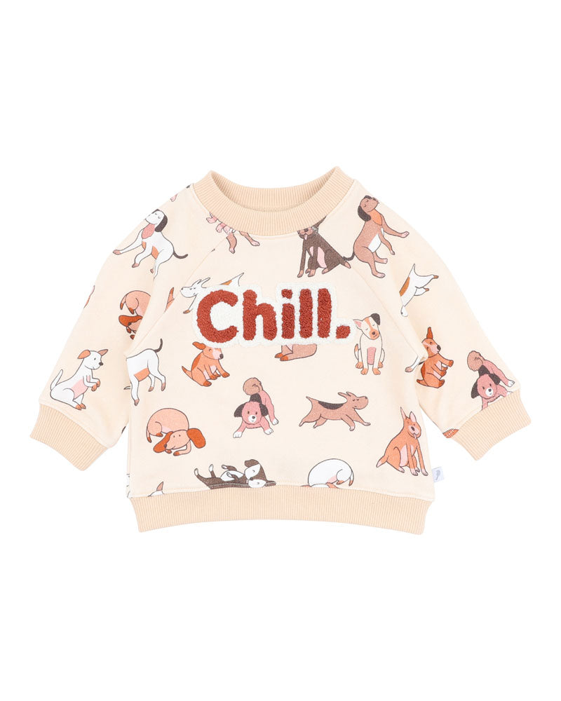Minihaha Cool Dogs Print Sweatshirt