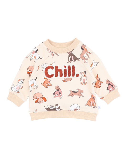 Minihaha Cool Dogs Print Sweatshirt