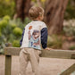 Minihaha Boys Wild Side Basketball Long Sleeve Tee