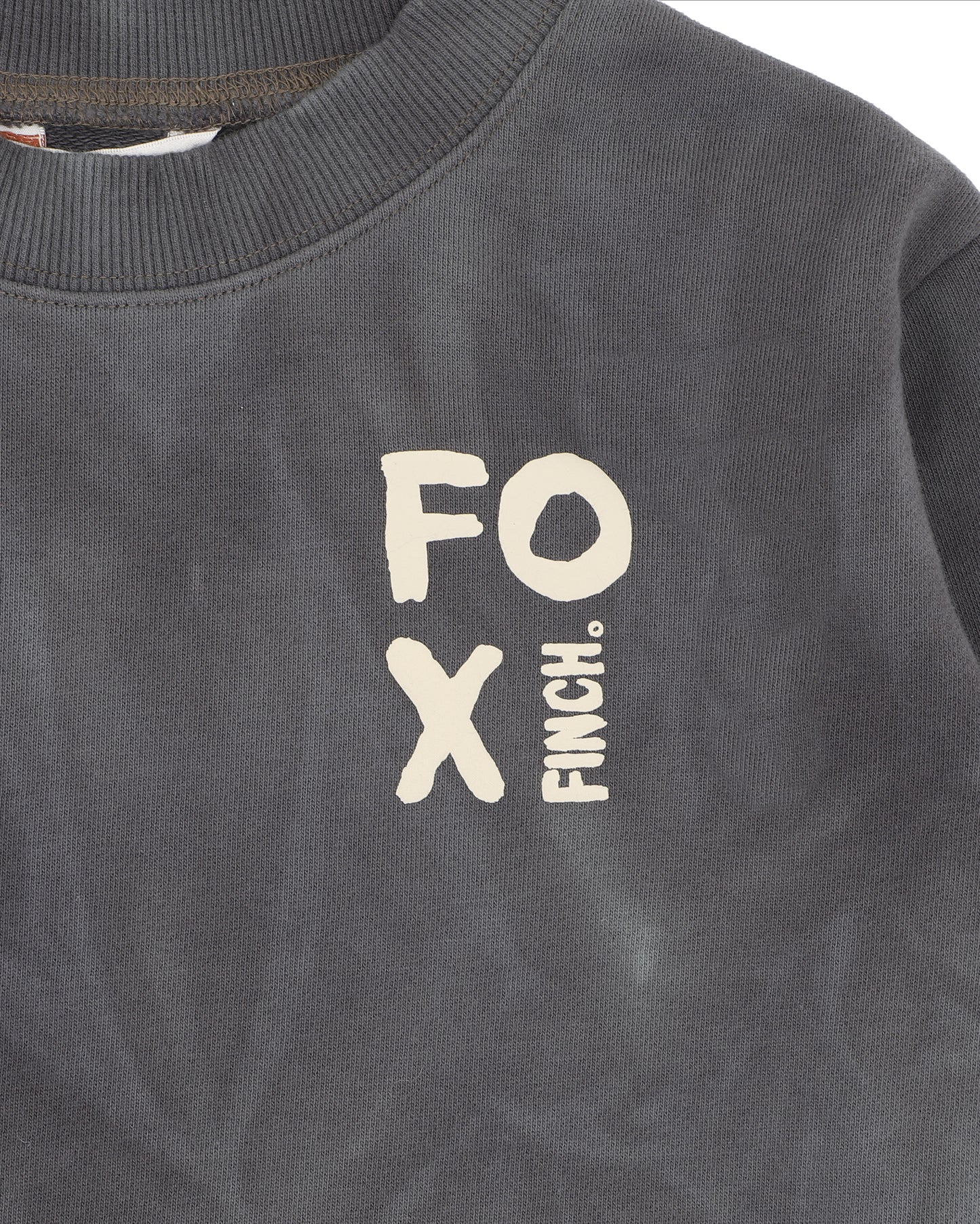 Minihaha Boys Teal Dip Dye Sweatshirt Charcoal | Teal