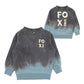 Minihaha Boys Teal Dip Dye Sweatshirt Charcoal | Teal