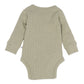 Minihaha Baby Outback Adventure Ribbed Long Sleeve Bodysuit Khaki
