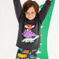 Rock Your Kid Dino Stack Long Sleeve Tee