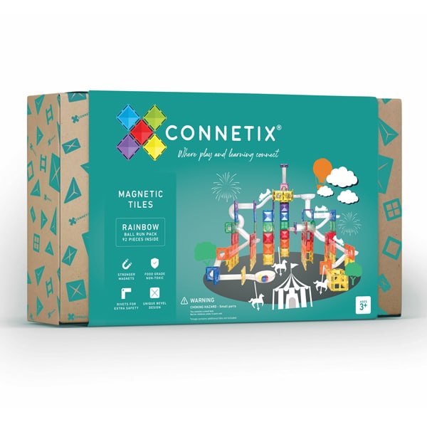 Connetix Rainbow Ball Run Pack 92 pc