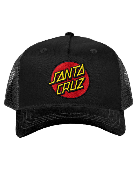 Santa Cruz Classic Dot Trucker Cap Black