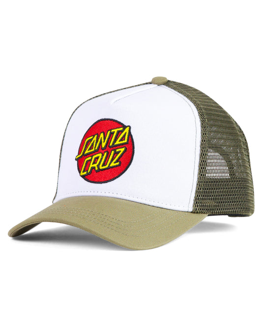 Santa Cruz Classic Dot Trucker Cap Moss