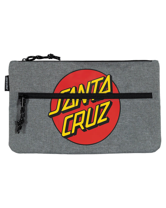 Santa Cruz Classic Dot Pencil Case Grey Marle