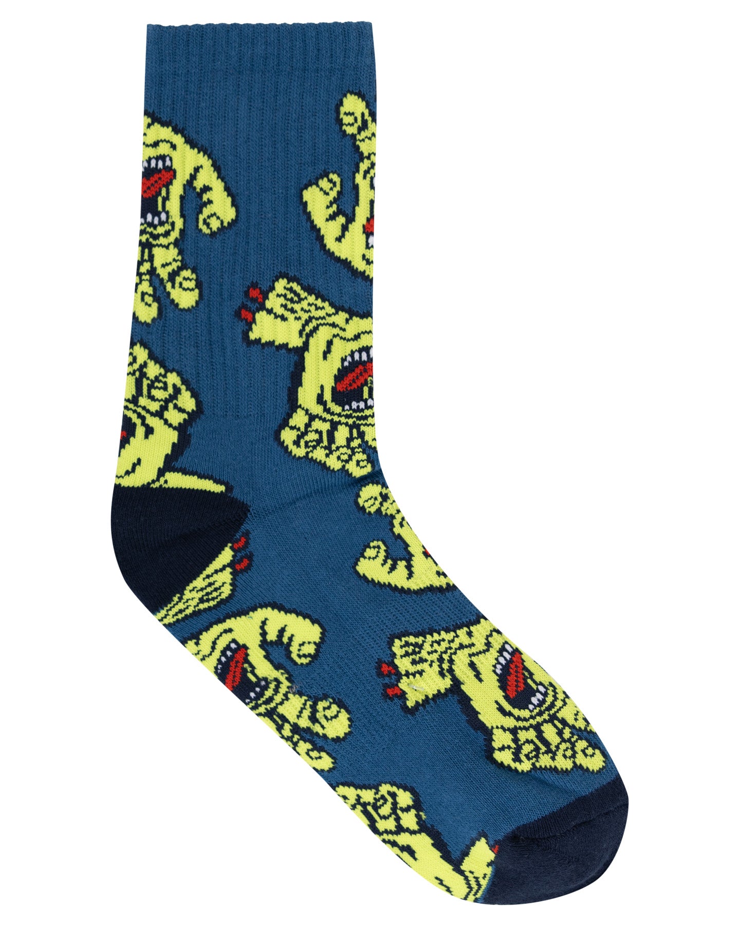 Santa Cruz Crowded Hand Crew Socks Vintage Blue/Sage 2 Pack