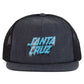 Santa Cruz Melting Strip Trucker Cap Dark Grey Marle