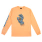 Santa Cruz Decaying Hand Centre Strip Long Sleeve Orange