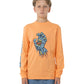 Santa Cruz Decaying Hand Centre Strip Long Sleeve Orange
