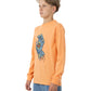 Santa Cruz Decaying Hand Centre Strip Long Sleeve Orange