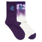 Santa Cruz Screaming Hand Crew Sock 2pack Cream Tie Dye | Purple