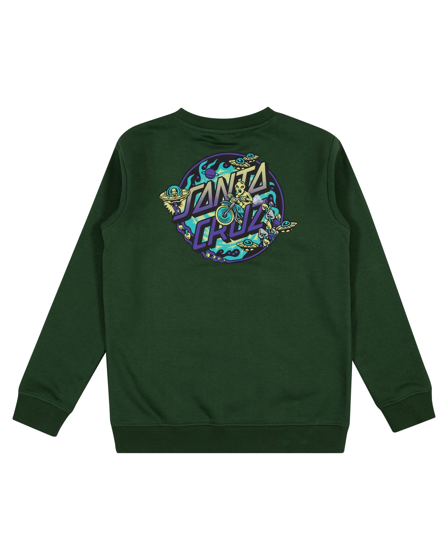 Santa Cru Winkowski Dope Planet 2 Dot Sweater Dark Green