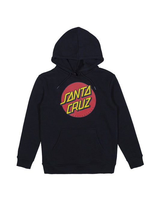 Santa Cruz Classic Dot Front Hoodie Black