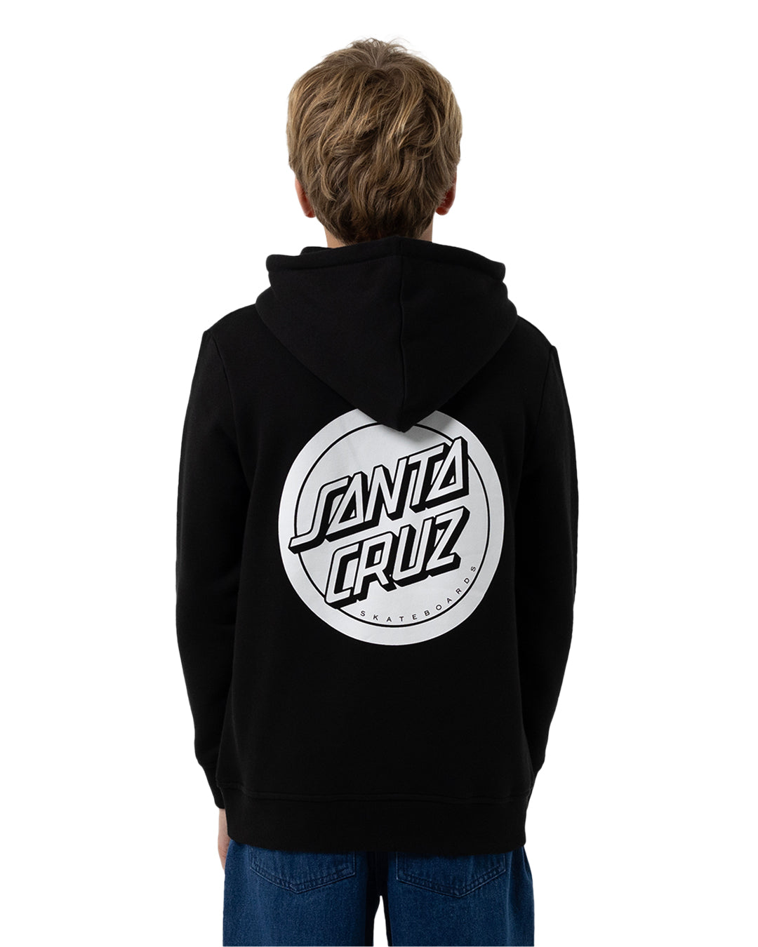 Santa Cruz Reverse Dot Mono Hoodie Black