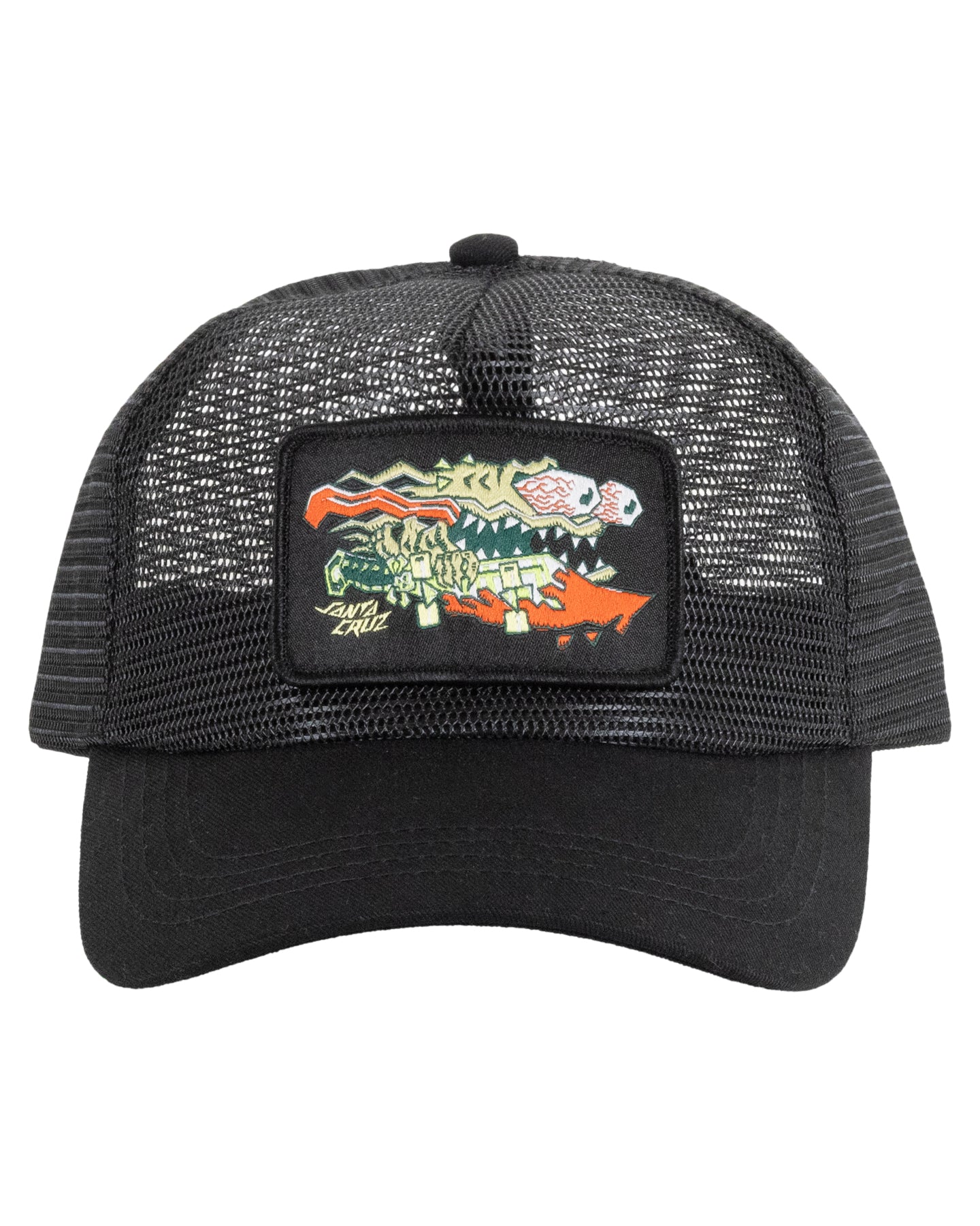 Santa Cruz Meek Scratched Slasher Trucker Cap Black