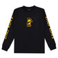 Santa Cruz Screaming Mouth Mono Front Long Sleeve Tee Black