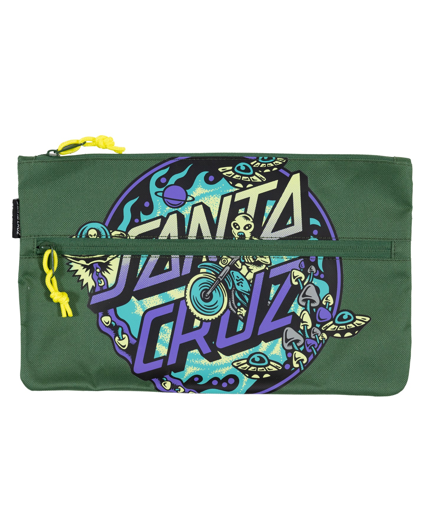 Santa Cruz Winkowski Dope Planet 2 Dot Pencil Case Dark Green
