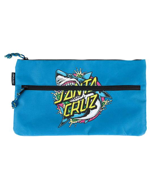 Santa Cruz Shark Dot Pencil Case Turquoise