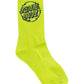 Santa Cruz Vivid Dot Mono Crew Sock Navy Lime Turquoise 3 Pack