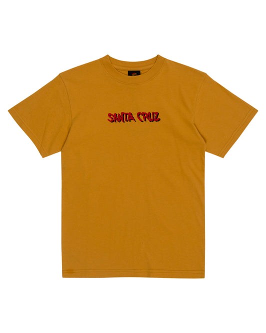 Santa Cruz Screaming Wave Front Tee Tan