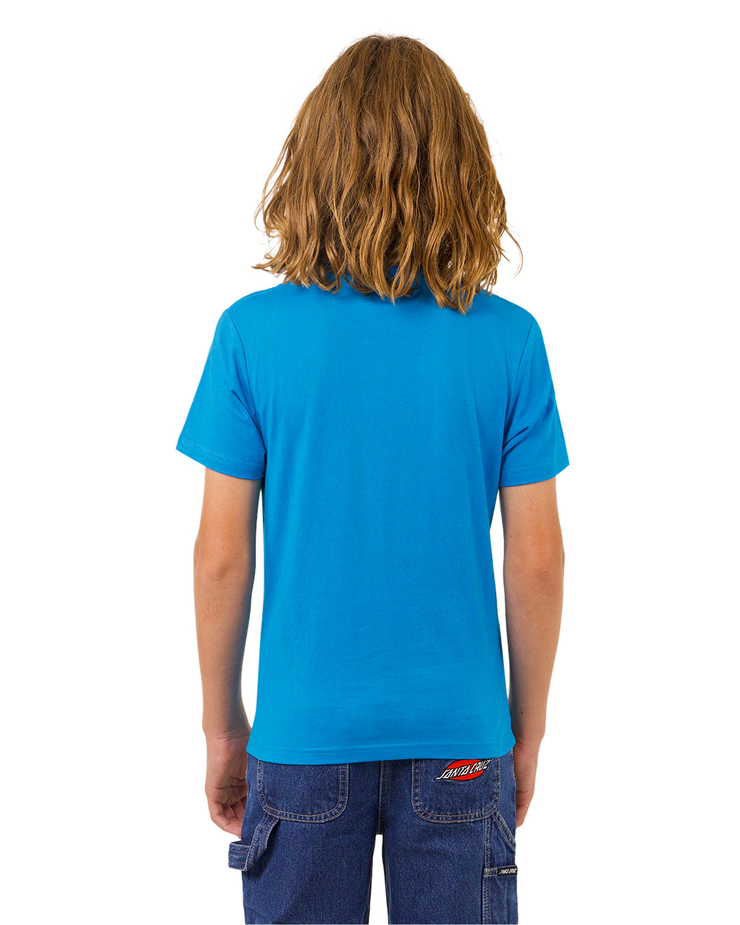 Santa Cruz Shark Dot Front Tee Turquoise