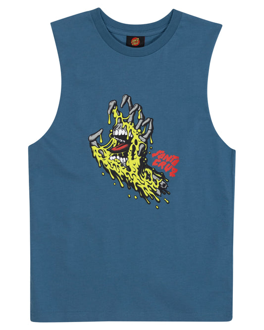 Santa Cruz Melting Hand Front Muscle Tee Vintage Blue